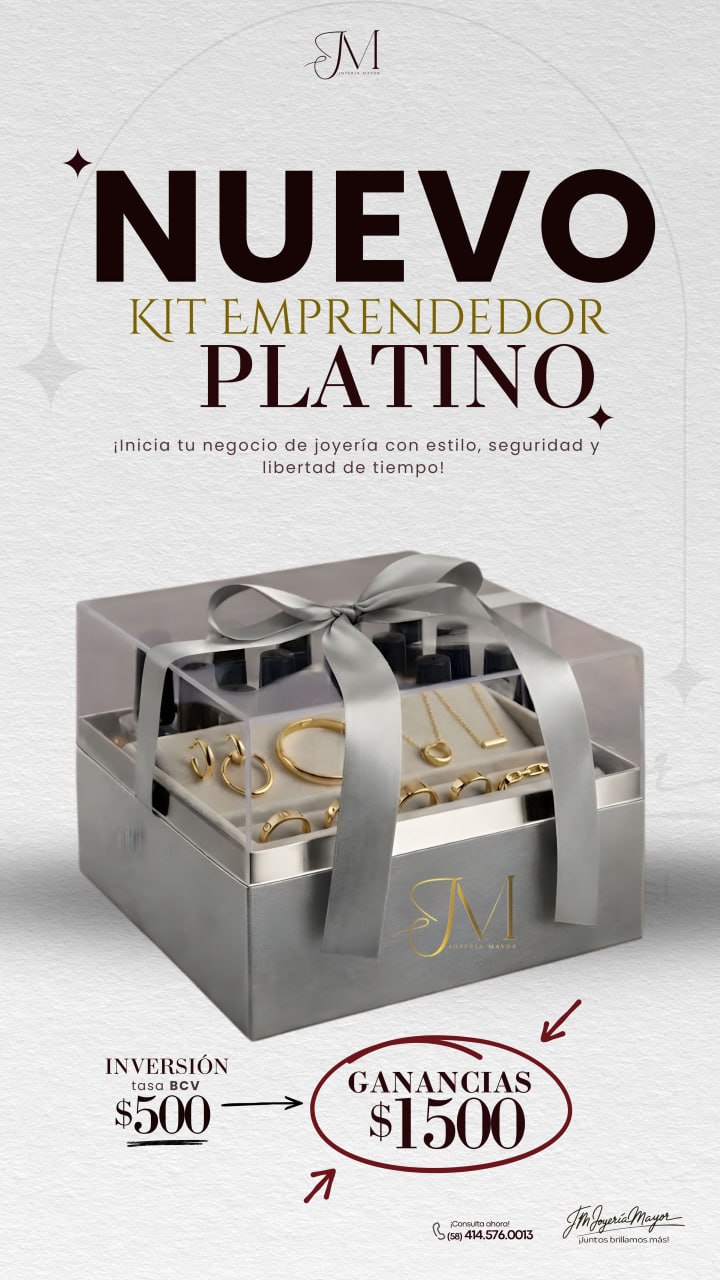 Kit Platino — JM Joyería Mayor