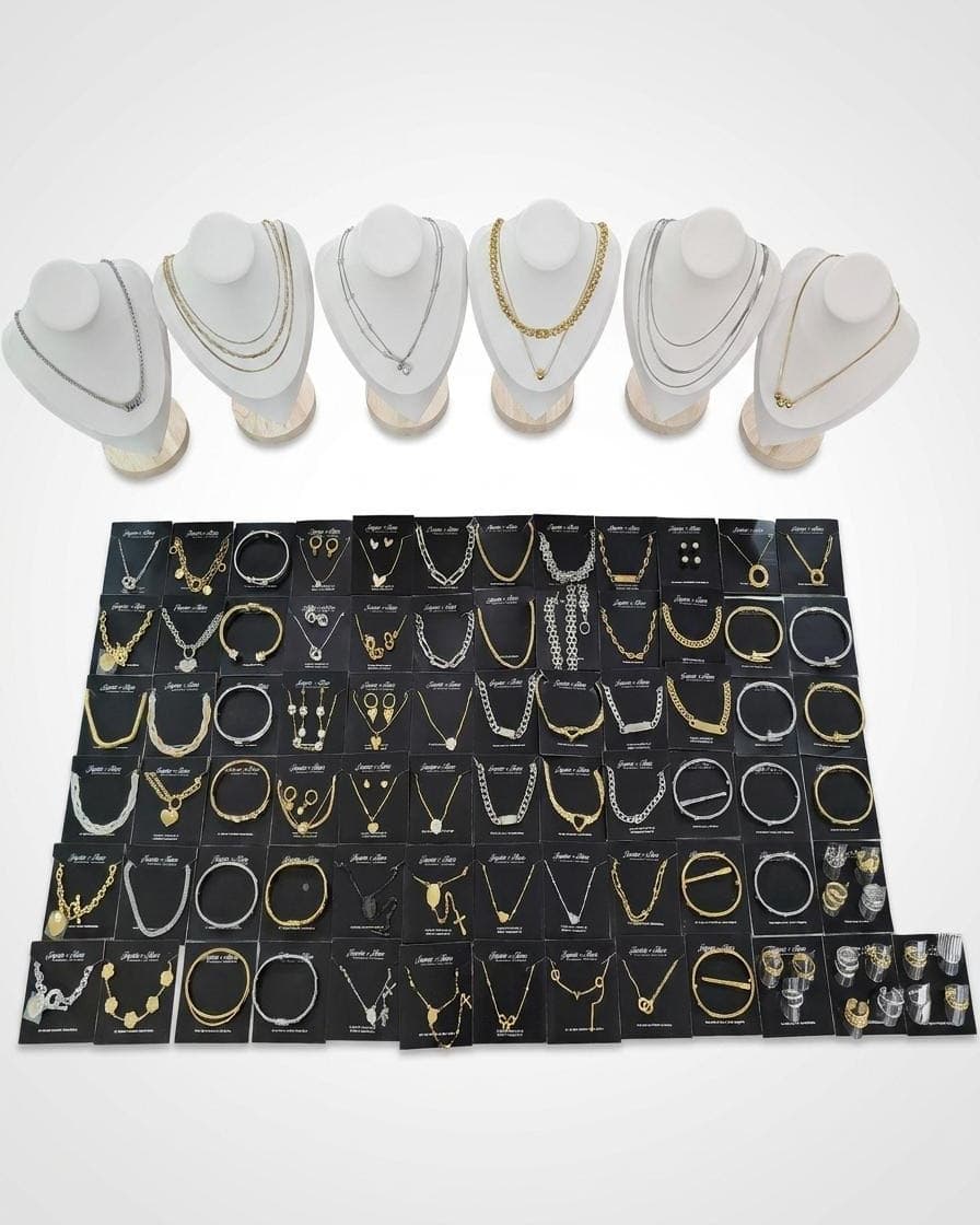 Kit Platino detalle joyas acero