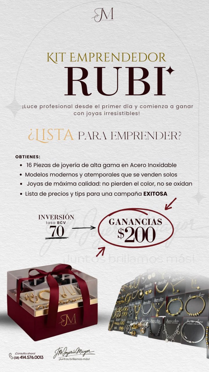 Kit Rubí — JM Joyería Mayor