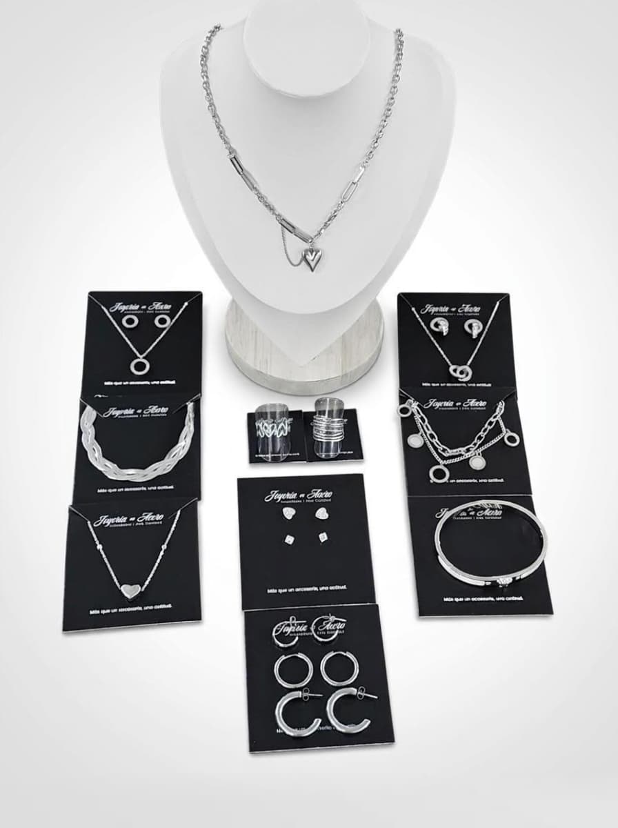 Kit Rubí joyas hipoalergénicas